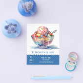 Ice crème parlor flyer (Enkel)