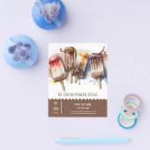 Ice crème parlor flyer (Enkel)