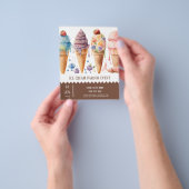 Ice crème parlor flyer (Hand)