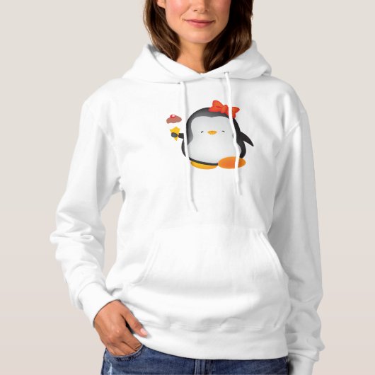 Ice crèmepinguïn hoodie (Voorkant)