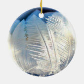 Ice Crystal Bubble kerstversiering Keramisch Ornament (Achterkant)