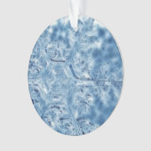 Ice Crystal Fractal Snowflake, bevroren Ornament (voorkant)
