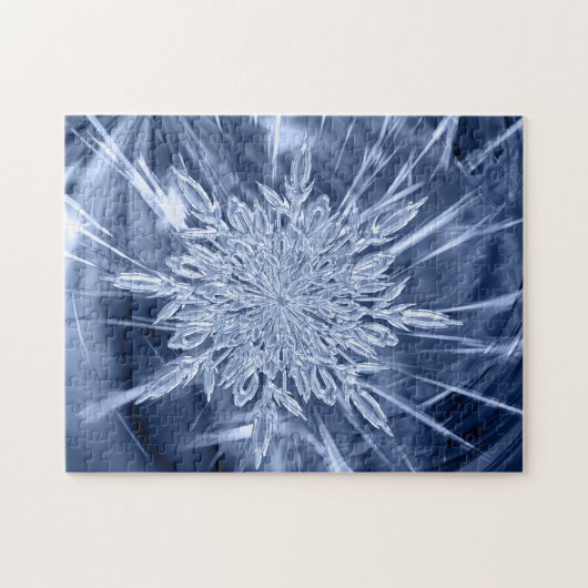 Ice Crystal Jigzaag Puzzle Legpuzzel (Horizontaal)