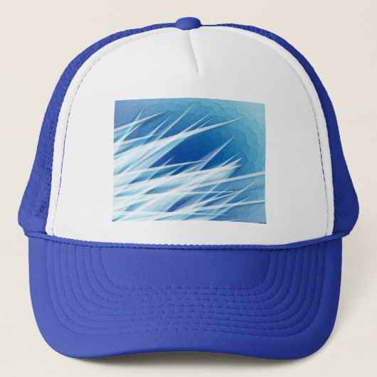 Ice Crystal Shards Trucker Pet (Voorkant)