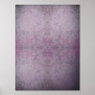 Ice Crystals III Zilveren Folie Print