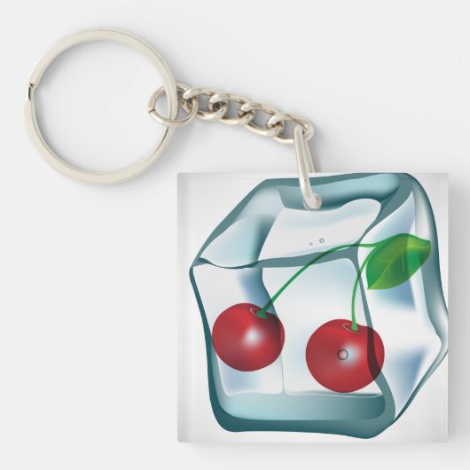 Ice Cube Cherries Sleutelhanger (Voorkant)