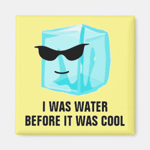 Ice Cube Ik was water voordat het koele magneet wa