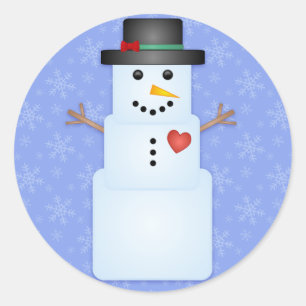 Ice Cube Snowman Vakantie Stickers