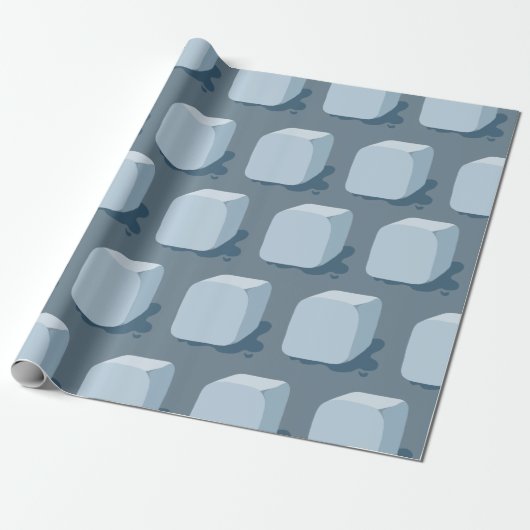 Ice Cube Wrapping Paper Cadeaupapier (Uitgerold)