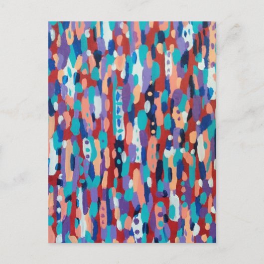 Ice Dance Abstract Briefkaart (Voorkant)