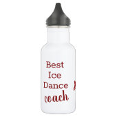 Ice Dance coach waterfles - rood sparren Waterfles (Links)