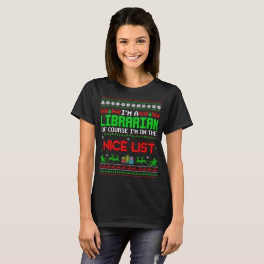 Ice Dancing Elf Kerstgroep Xmas Pyjama Party T-shirt (Voorkant volledig)