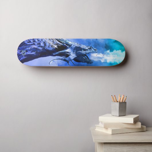 Ice Dragon Dd Brand Skateboard (Muurkunst (Horizontaal))