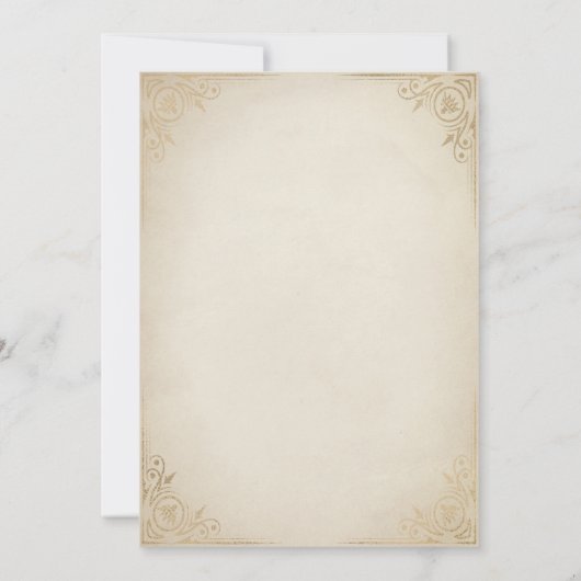 Ice Dragon en Castle Fantasy Party Kaart (Achterkant)