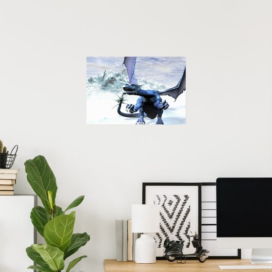 Ice Dragon Poster (Thuiskantoor)