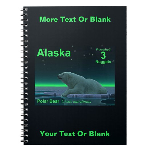 Ice Edge Polar Bear Notitieboek (Voorkant)