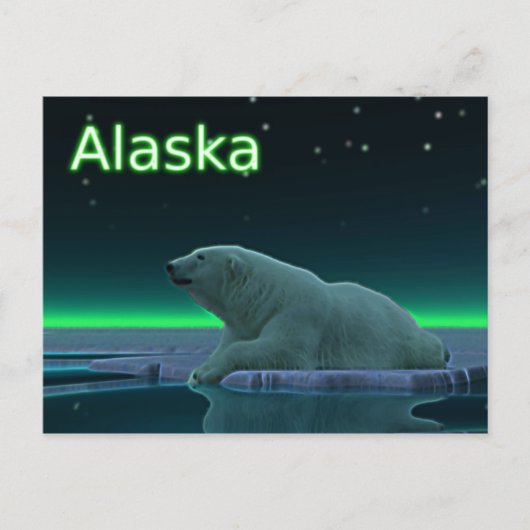 Ice Edge Polar-Beer Briefkaart (Voorkant)