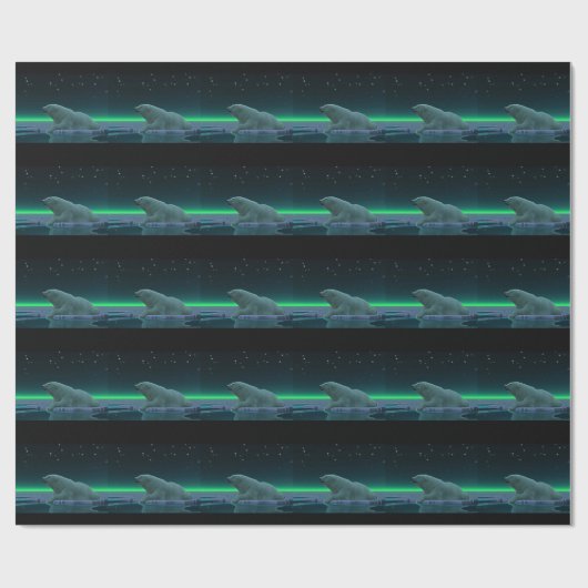 Ice Edge Polar-Beer Cadeaupapier (Vlak)