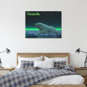 Ice Edge Polar-Beer Canvas Afdruk (Insitu (Slaapkamer))