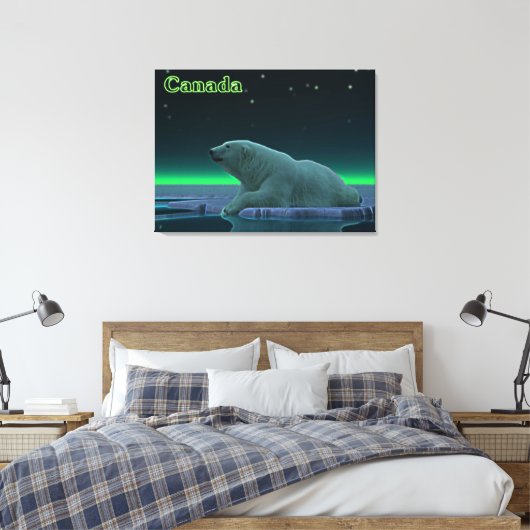 Ice Edge Polar-Beer Canvas Afdruk (Insitu (Slaapkamer))