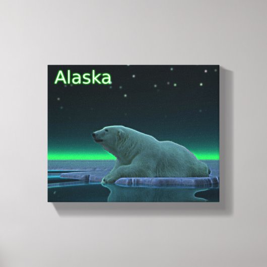 Ice Edge Polar-Beer Canvas Afdruk (Voorkant)