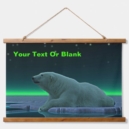 Ice Edge Polar-Beer Hangend Wandkleed (Voorkant)