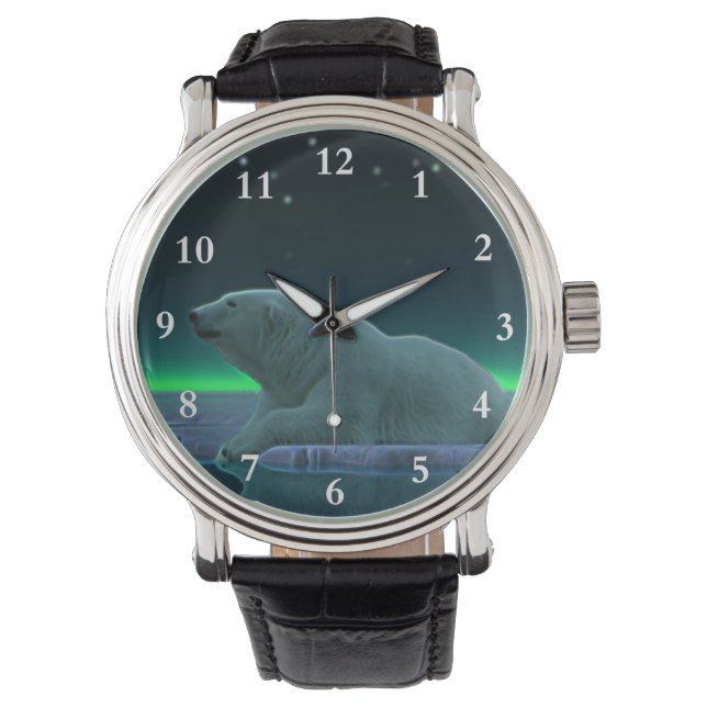 Ice Edge Polar-Beer Horloge (Voorkant)