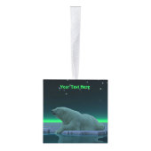 Ice Edge Polar-Beer Kubus Ornament (Rechts)