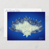 Ice Elemental Lotus Briefkaart (Voorkant / Achterkant)
