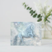 Ice Fantasy Pegasus Briefkaart (Staand voorkant)