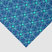 Ice Fisherman Snowflake Hexagon Pattern Tissuepapier (Detail)