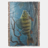 Ice Fishing for Perch Deken (Voorkant Verticaal)