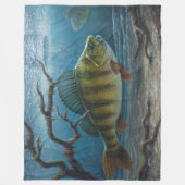 Ice Fishing for Perch Fleece Deken (Voorkant)