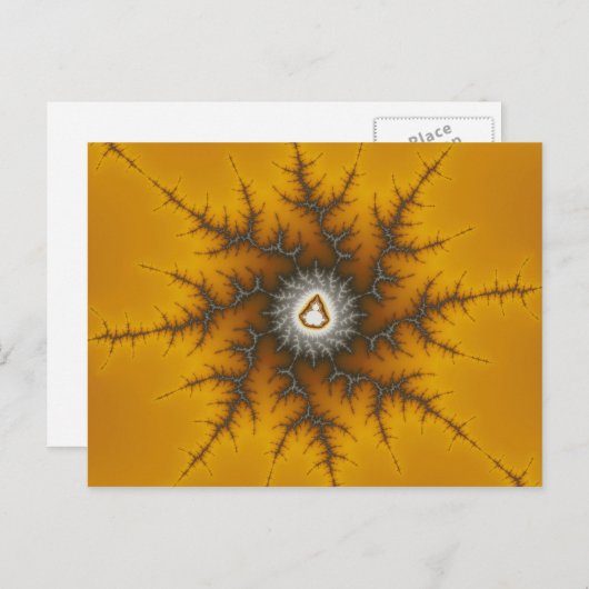 Ice Flake - Fractal Briefkaart (Voorkant / Achterkant)