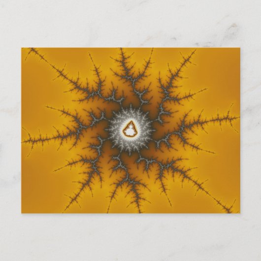 Ice Flake - Fractal Briefkaart (Voorkant)