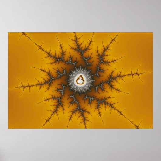 Ice Flake - Fractal Poster (Voorkant)