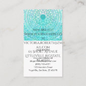 Ice Flower Mandala Visitekaartje (Achterkant)