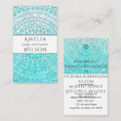 Ice Flower Mandala Visitekaartje (Voorkant / Achterkant)