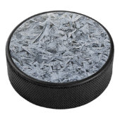 Ice Frost Crystals Texture Afbeelding Hockey Puck (3/4)