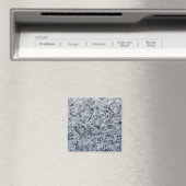 Ice Frost Crystals Texture Afbeelding Magneet (Insitu (Vaatwasser))