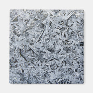 Ice Frost Crystals Texture Afbeelding Magneet
