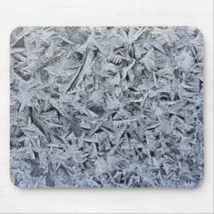 Ice Frost Crystals Texture Afbeelding Muismat