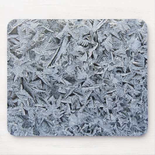 Ice Frost Crystals Texture Afbeelding Muismat (Voorkant)