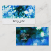 Ice gem sparkles textuurpatroon visitekaartje (Voorkant / Achterkant)