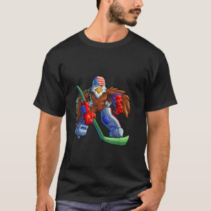 Ice Hockey American Eagle 4 juli Mannen Boy USA T-shirt