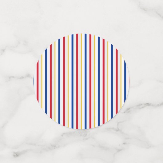 Ice Hockey Arena Rink geïnspireerde stripes Confetti (Kleine voorkant)