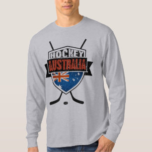 Ice Hockey Australia T-Shirt met naam en nummer