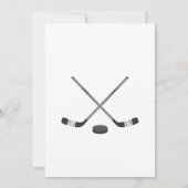 Ice Hockey Baby shower Kaart (Achterkant)