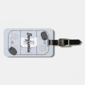 Ice Hockey Bagagelabel (Voorkant horizontaal)