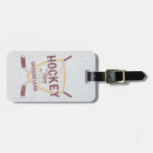 Ice Hockey Bagagelabel Sjabloon (Voorkant horizontaal)